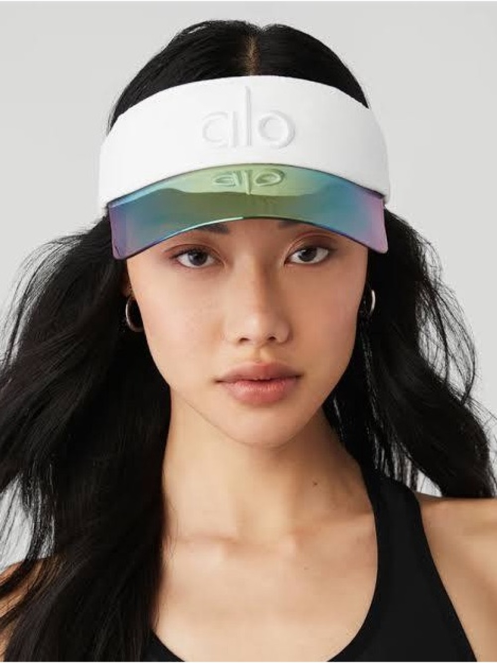 ALO Yoga Airlift Solar Visor white hat cap tennis sports new running nwt